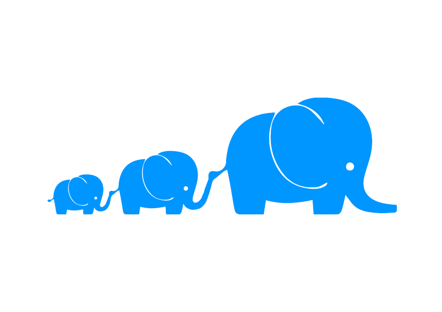 Sticker - 3 ELEFANTI