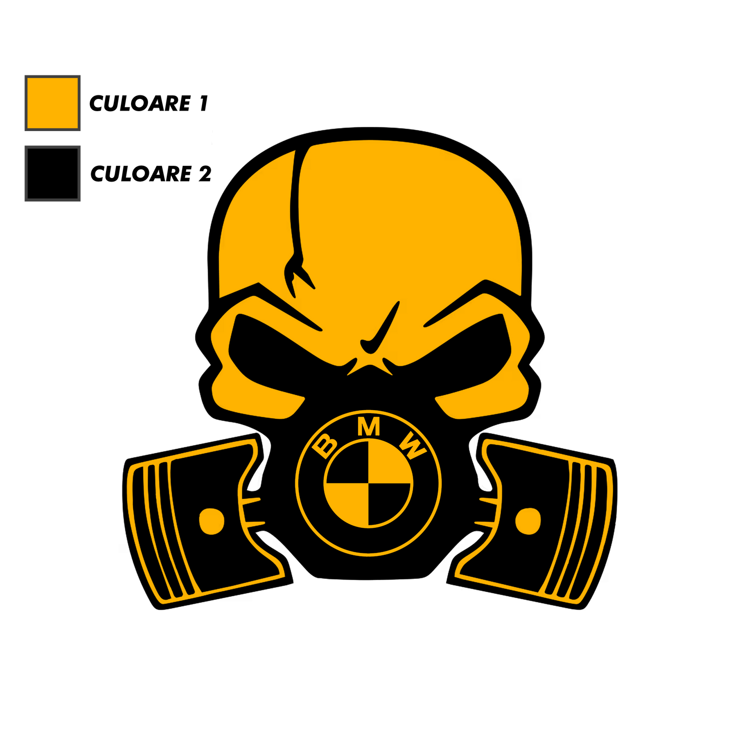 Sticker - BMW SKULL