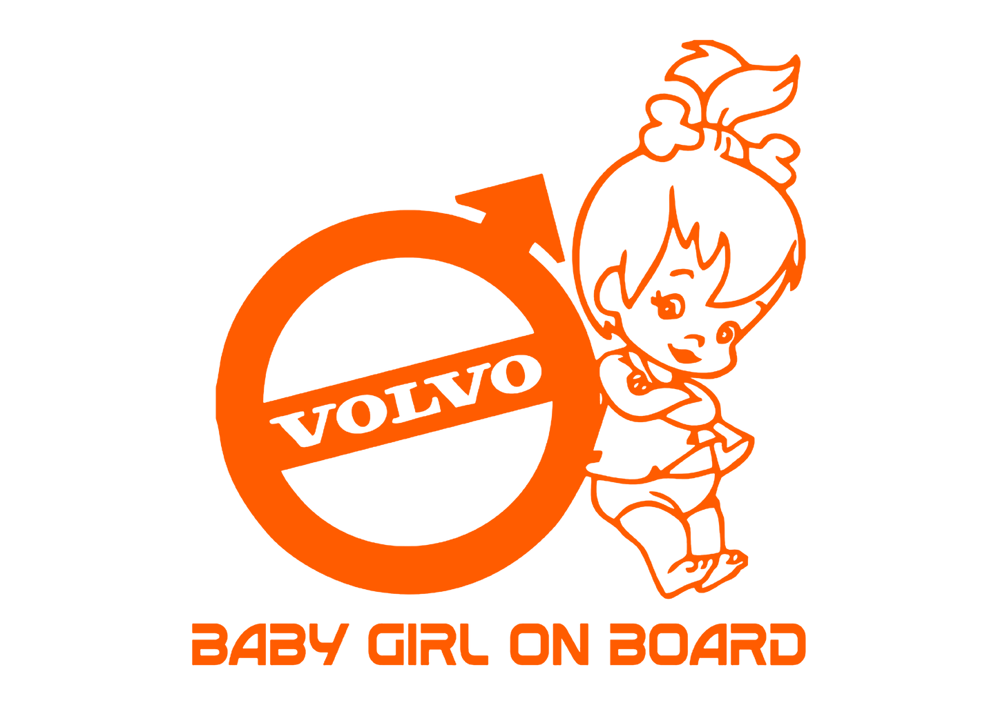 Sticker - BABY ON BOARD VOLVO 2
