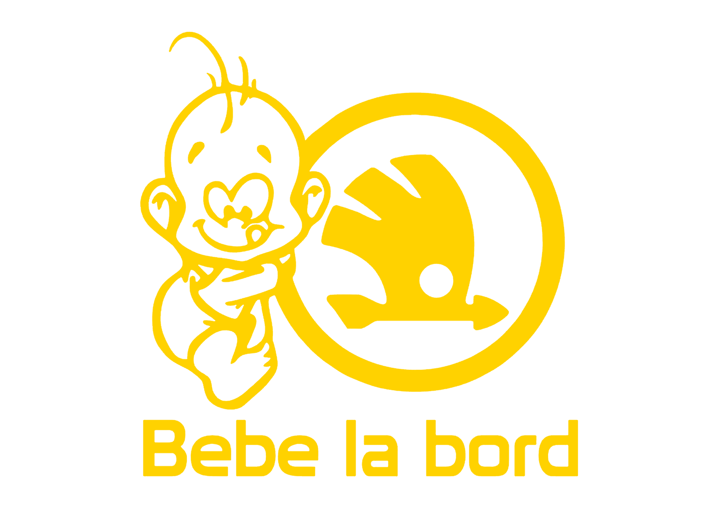 Sticker - BEBE LA BORD SKODA