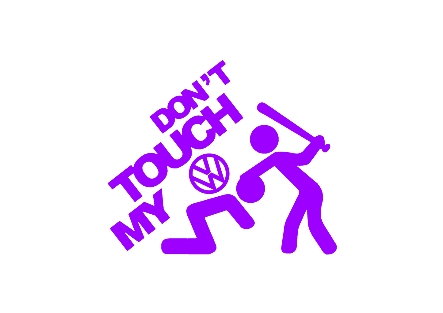 Sticker - DON'T TOUCH MY VOLKSWAGEN