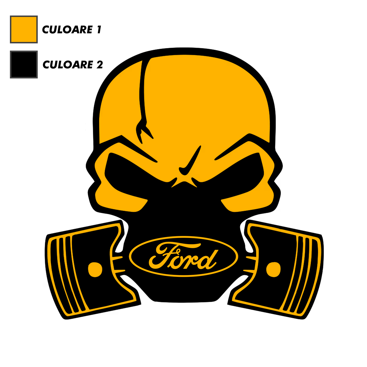 Sticker - FORD SKULL