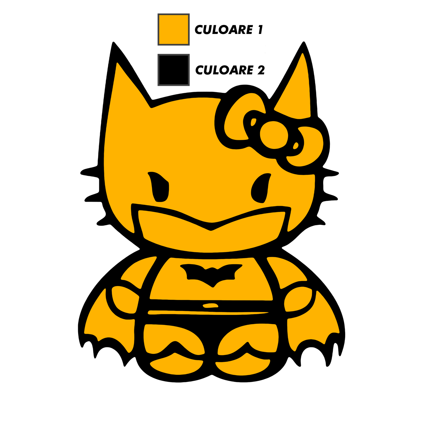 Sticker - HELLO KITTY BATMAN