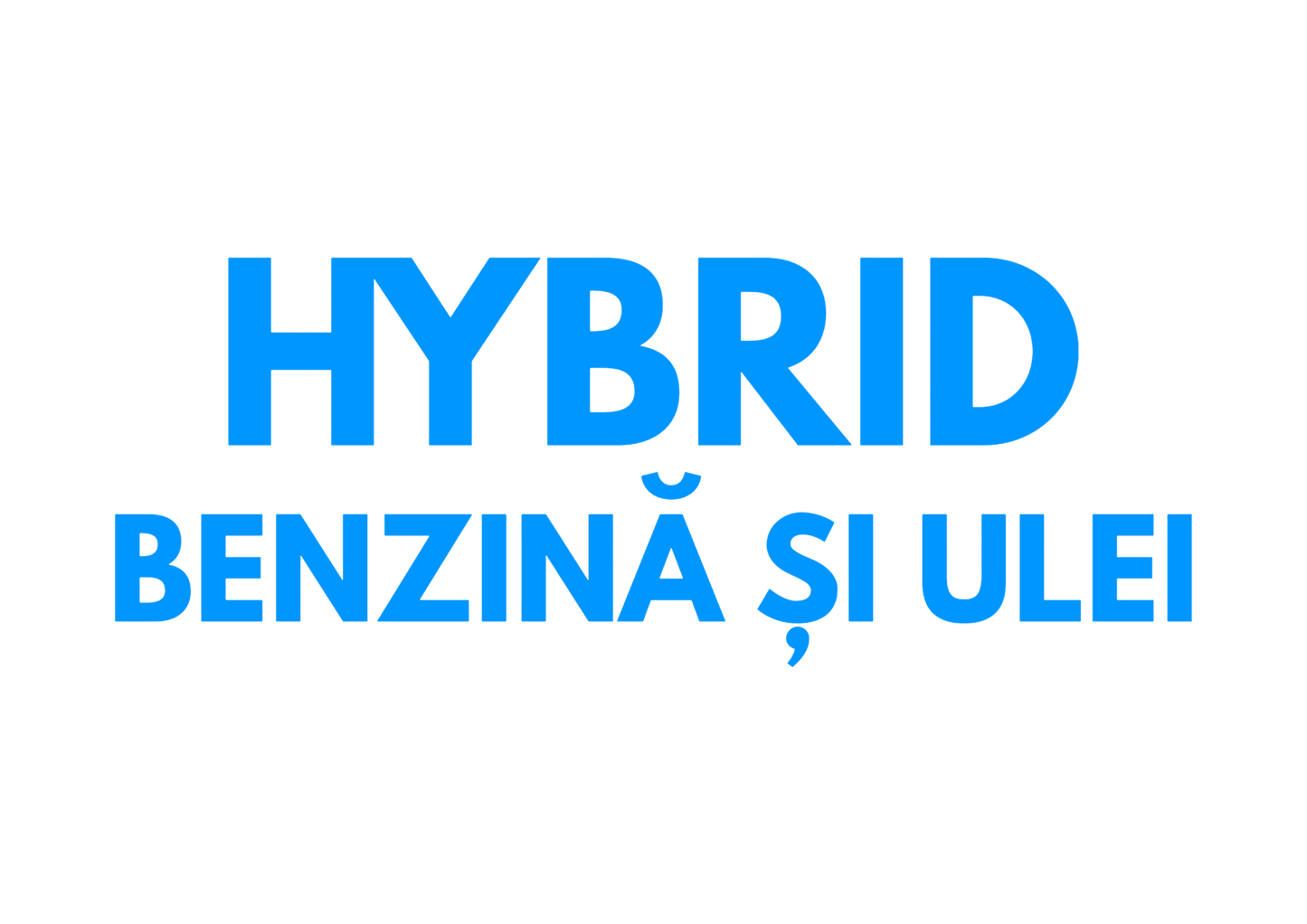 Sticker - HYBRID BENZINA SI ULEI