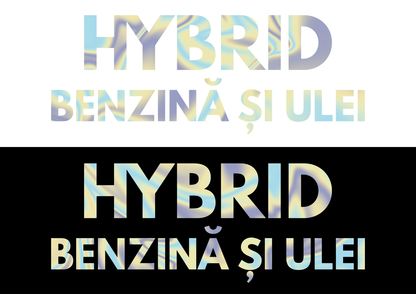 Sticker - HYBRID BENZINA SI ULEI