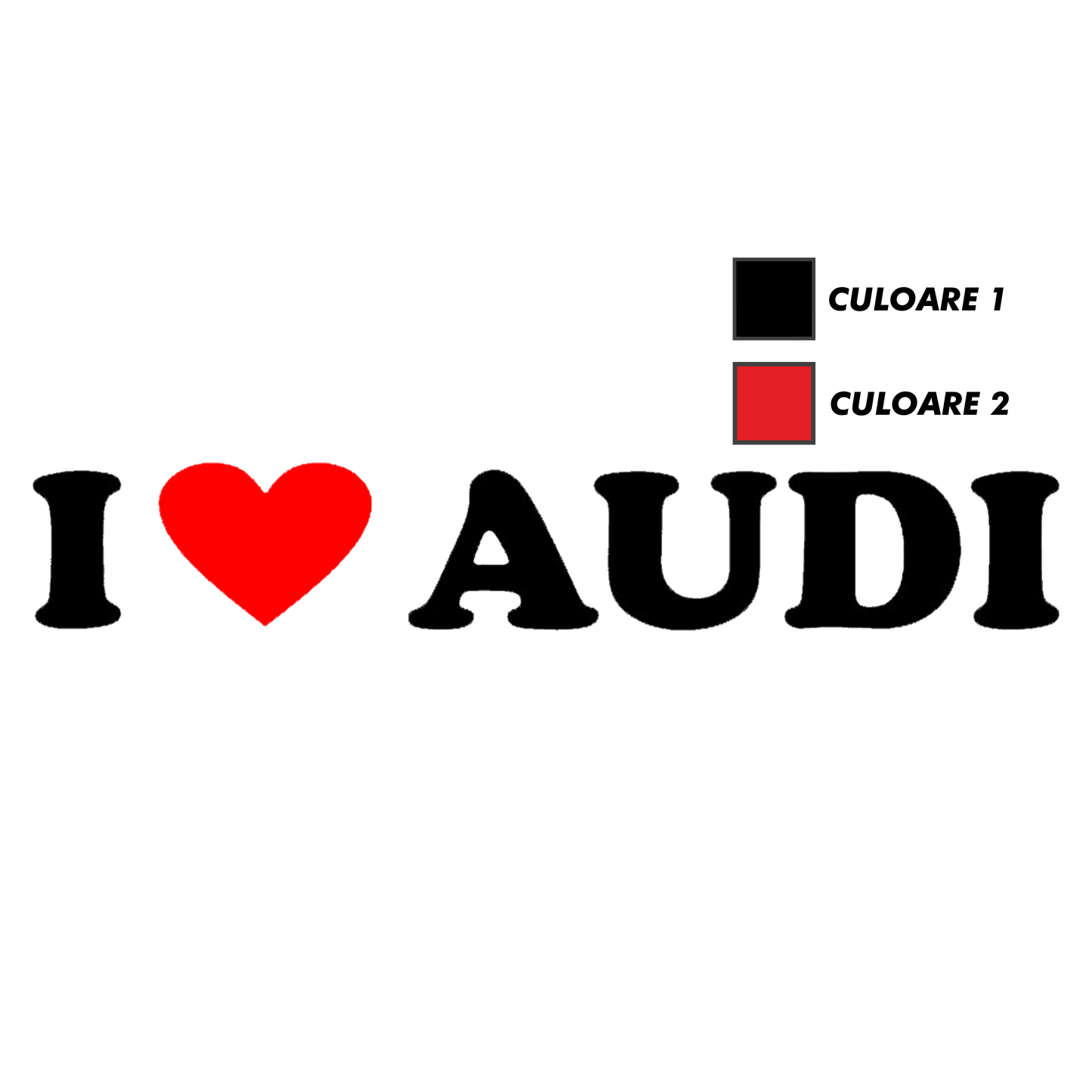 Sticker - I LOVE AUDI