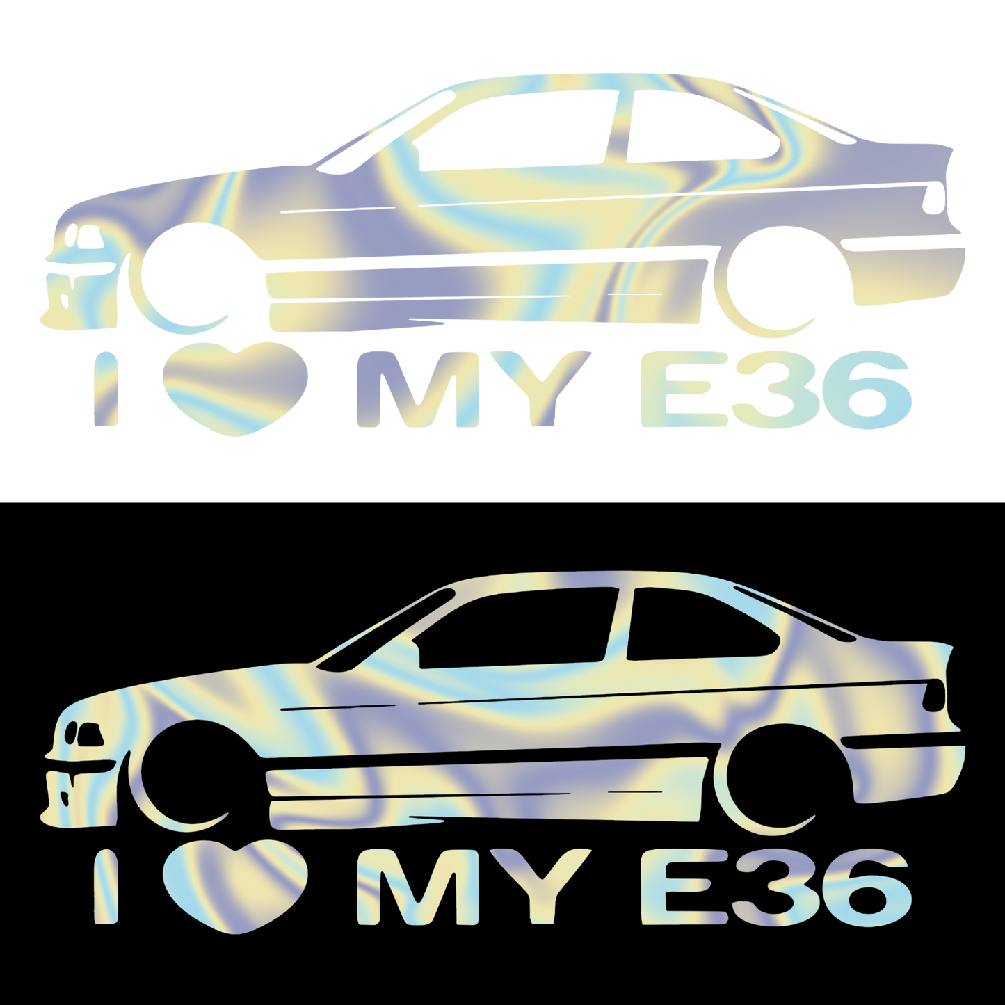 Sticker - I LOVE MY E36