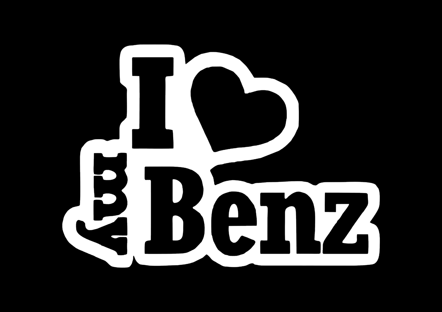 Sticker - I LOVE MY BENZ
