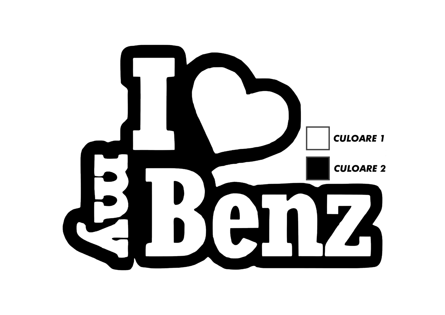 Sticker - I LOVE MY BENZ