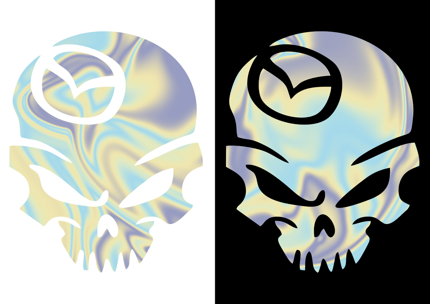 Sticker - MAZDA SKULL 2