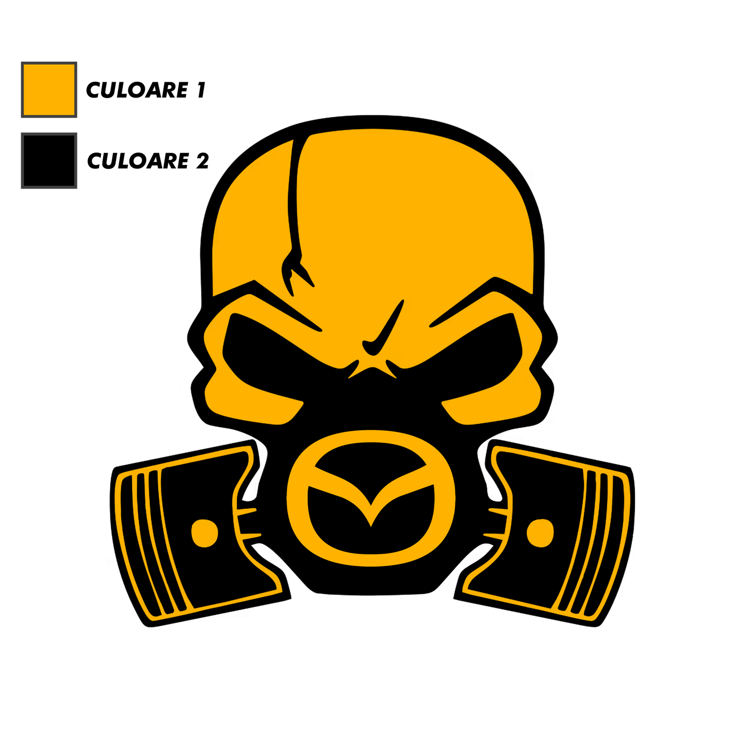 Sticker - MAZDA SKULL