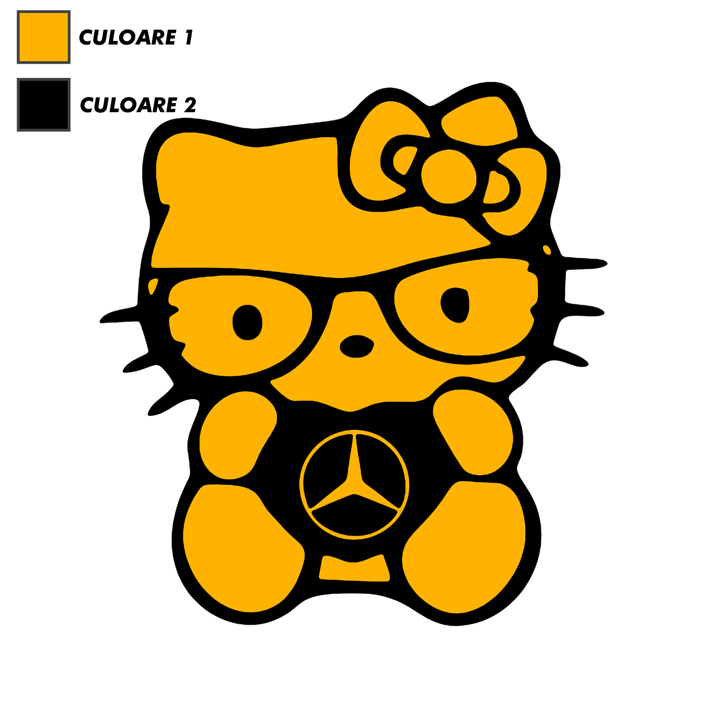 Sticker - HELLO KITTY MERCEDES