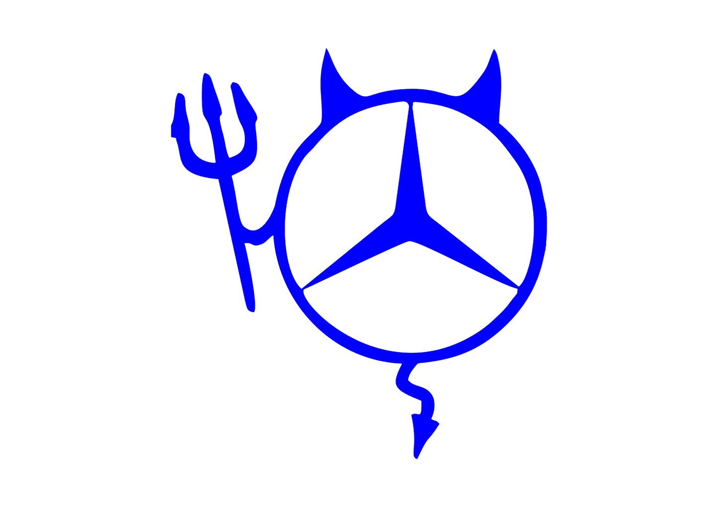 Sticker - MERCEDES DEVIL 2