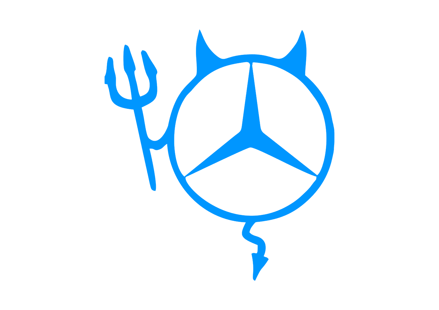 Sticker - MERCEDES DEVIL 2