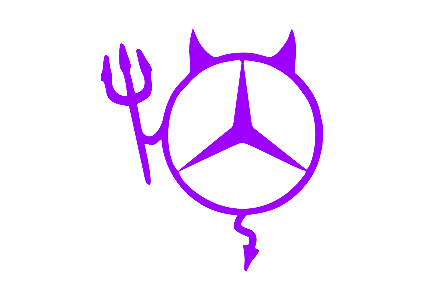 Sticker - MERCEDES DEVIL 2