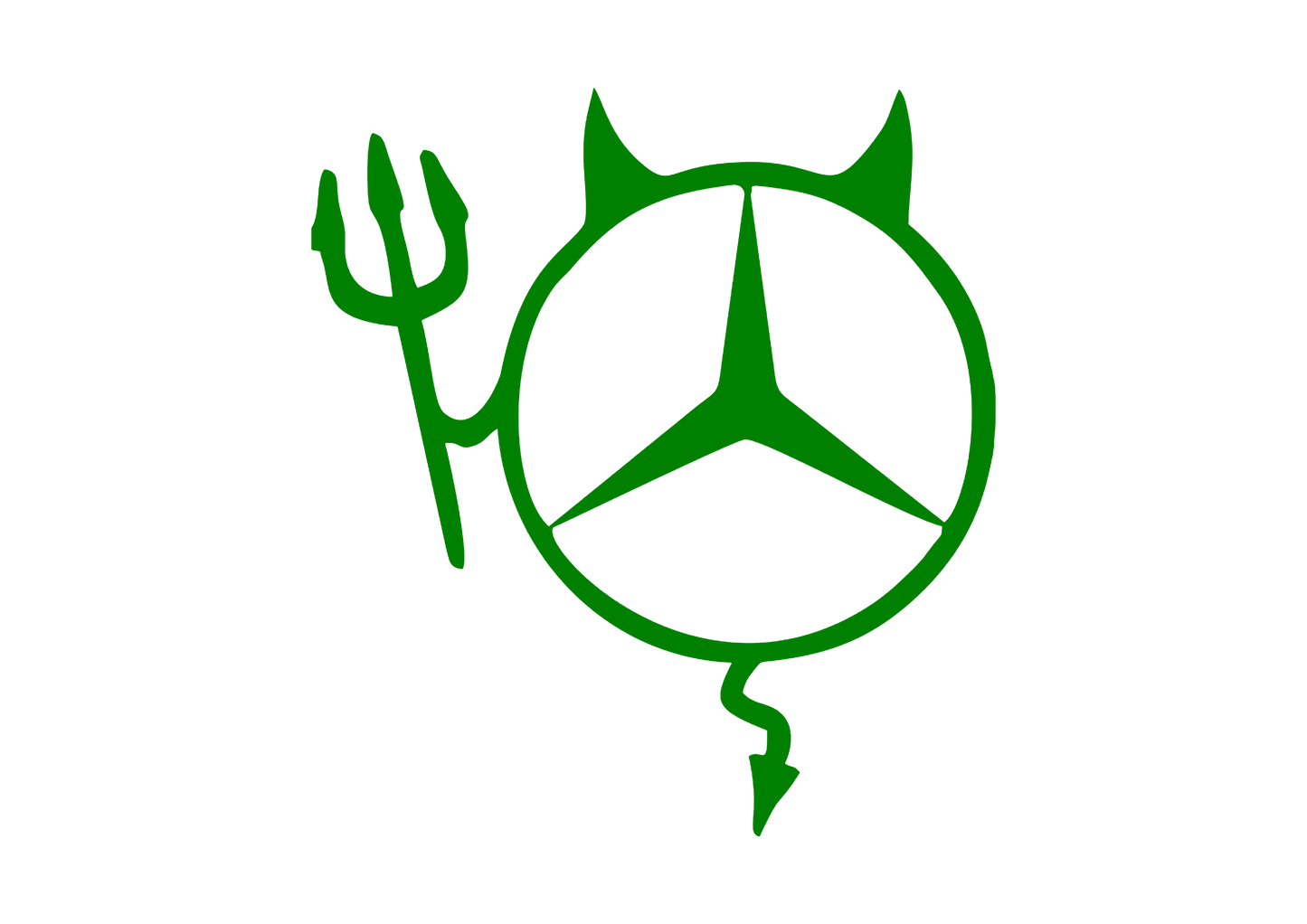 Sticker - MERCEDES DEVIL 2