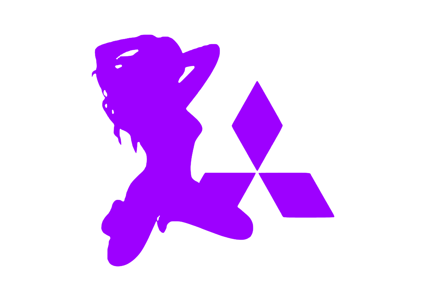 Sticker - MITSUBISHI GIRL
