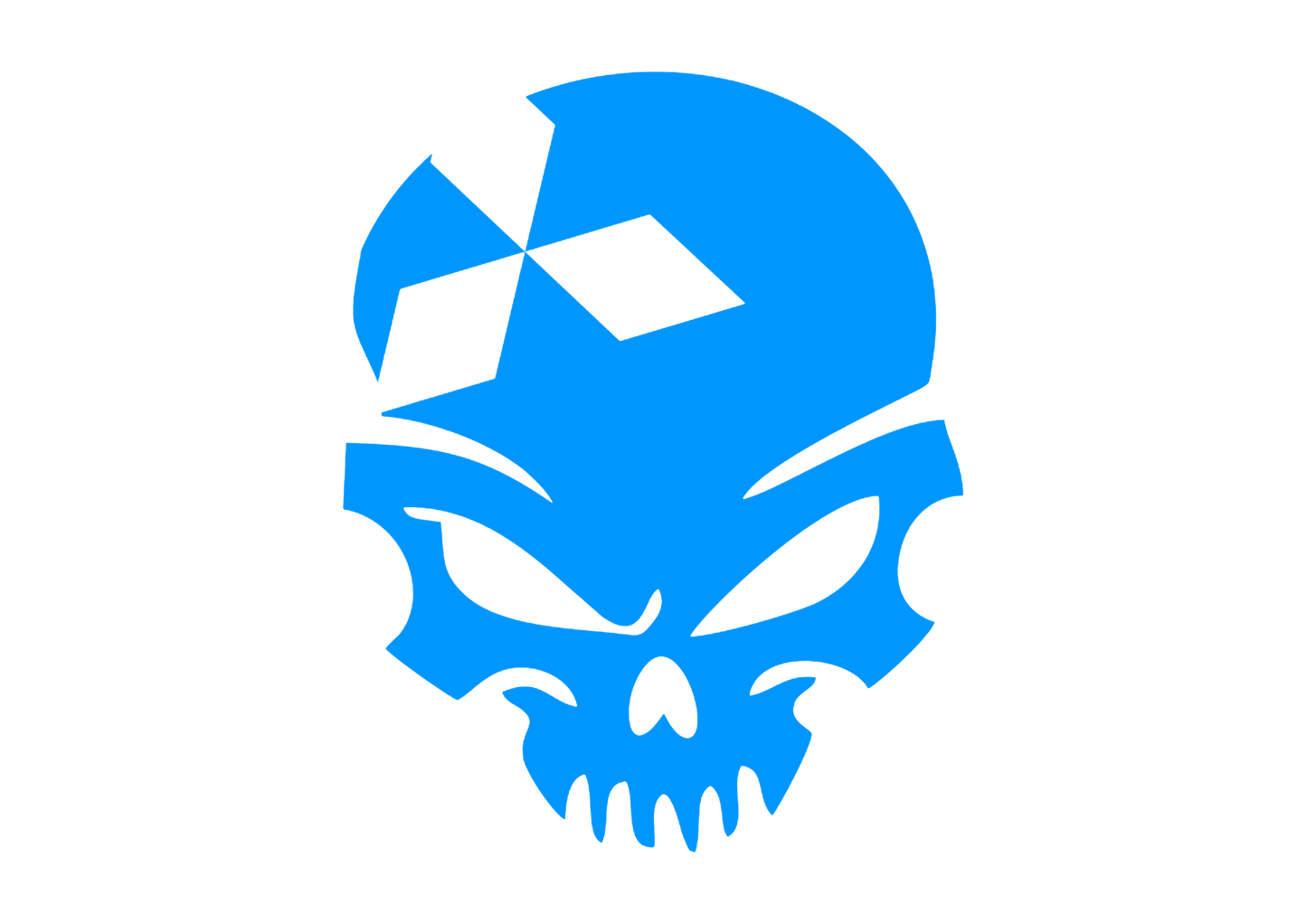 Sticker - MITSUBISHI SKULL 2