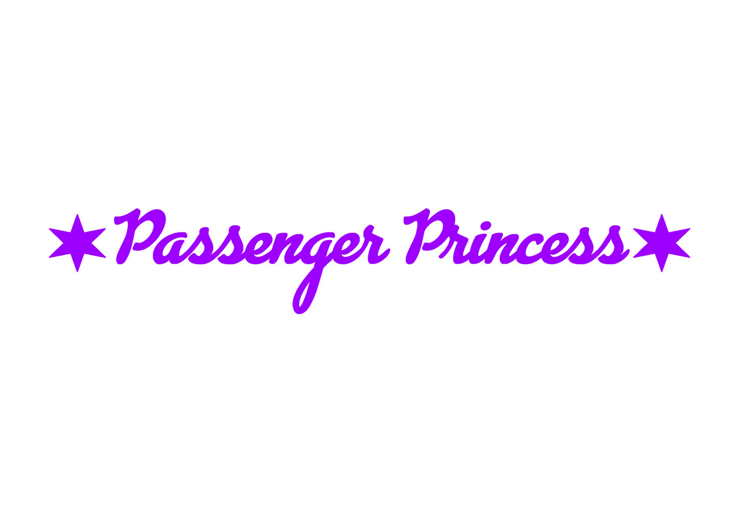 Sticker - PASSENGER PRINCESS