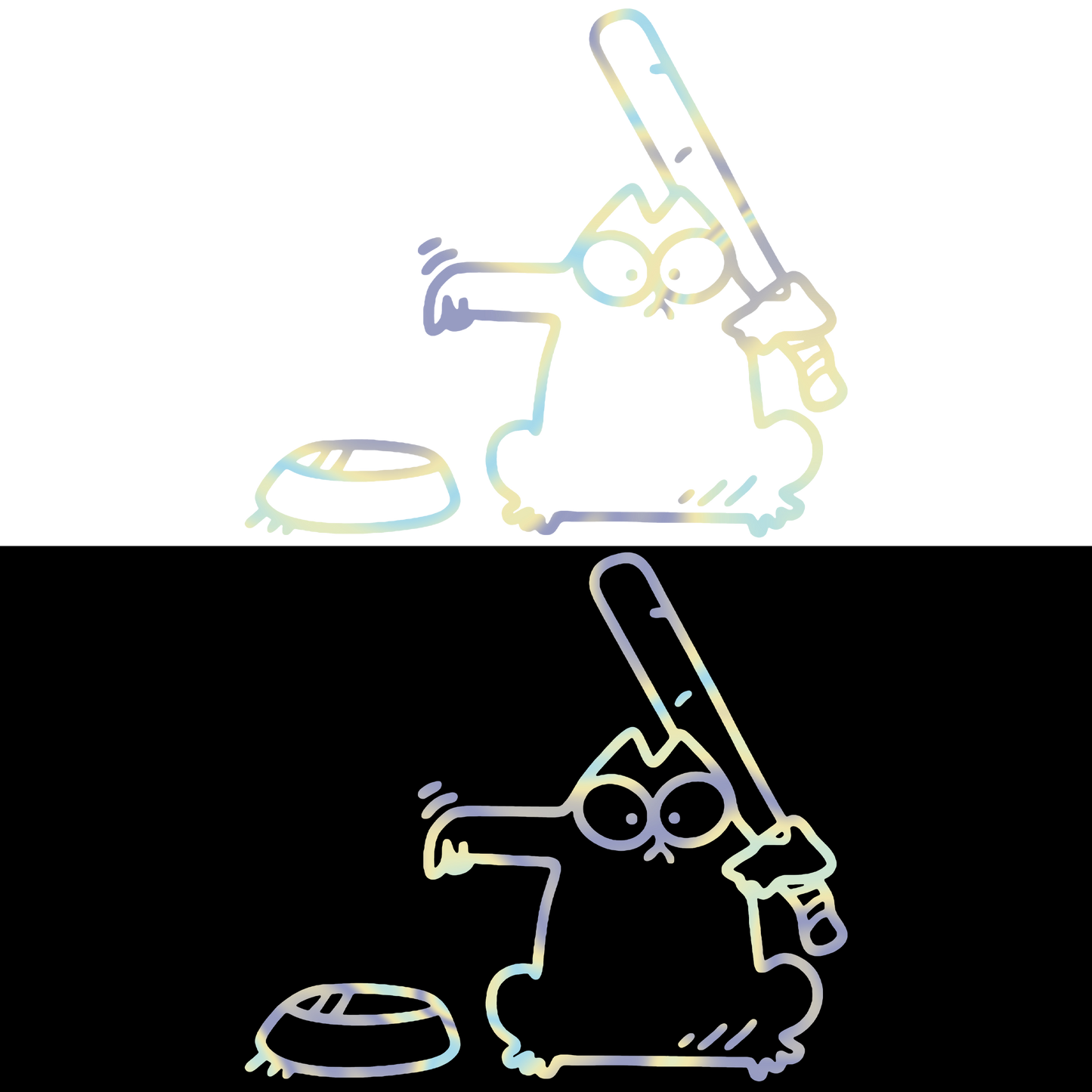 Sticker - PISICA BATA