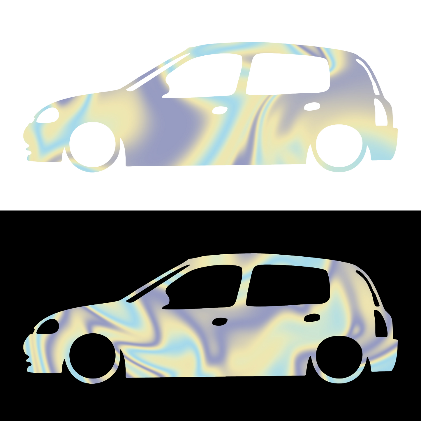Sticker - SILUETA RENAULT CLIO