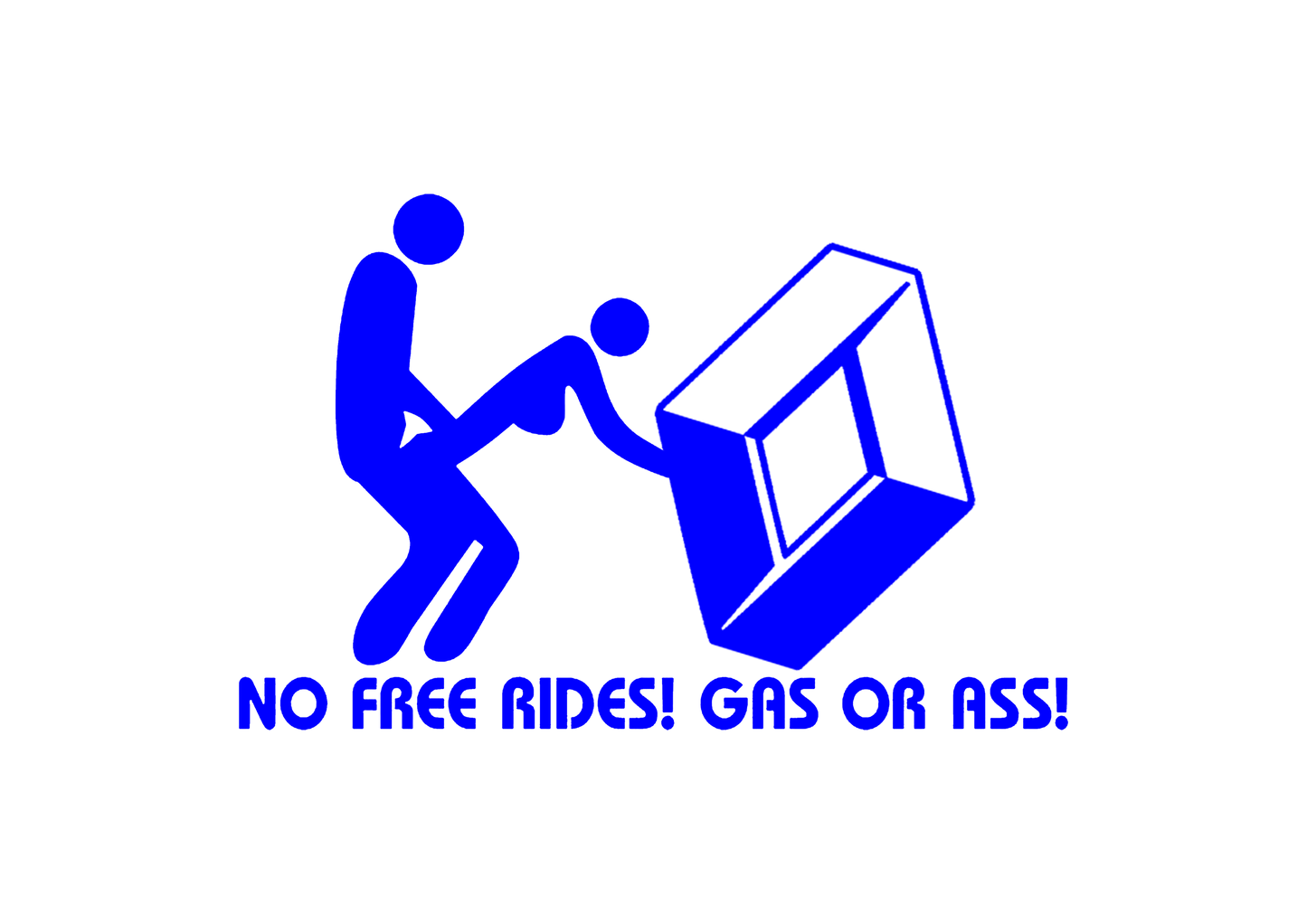Sticker - RENAULT NO FREE RIDES