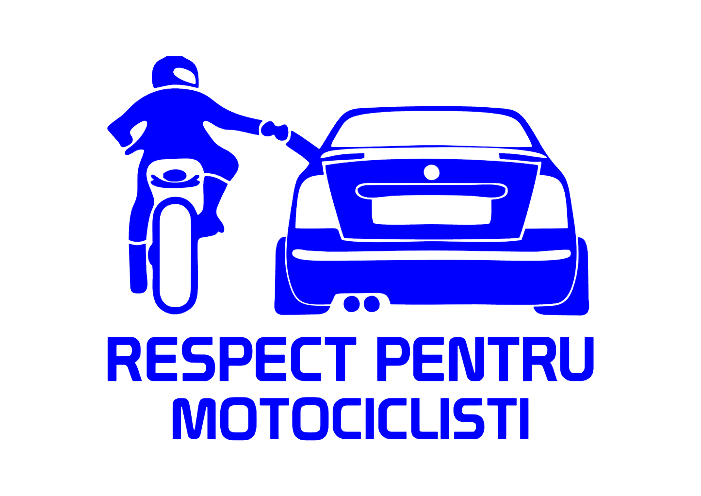 Sticker - RESPECT PENTRU MOTOCICLISTI