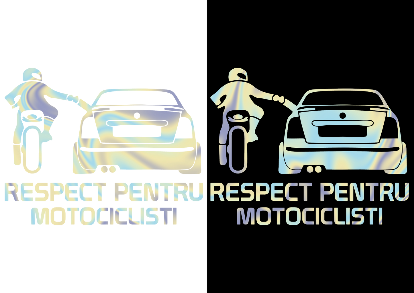 Sticker - RESPECT PENTRU MOTOCICLISTI