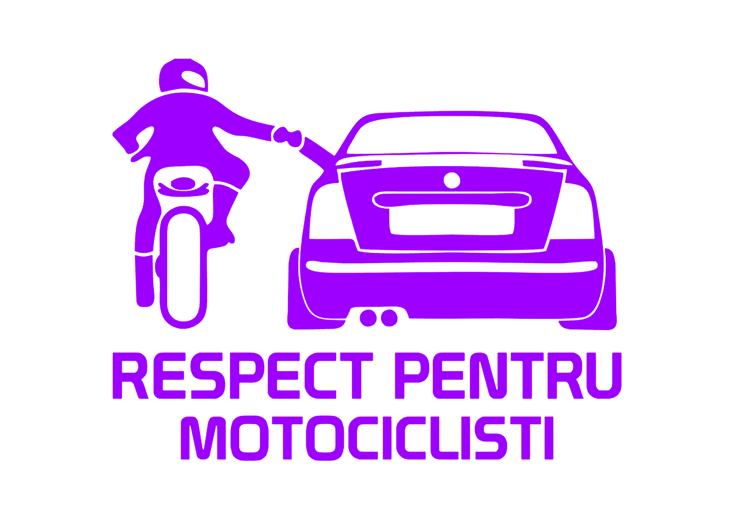 Sticker - RESPECT PENTRU MOTOCICLISTI