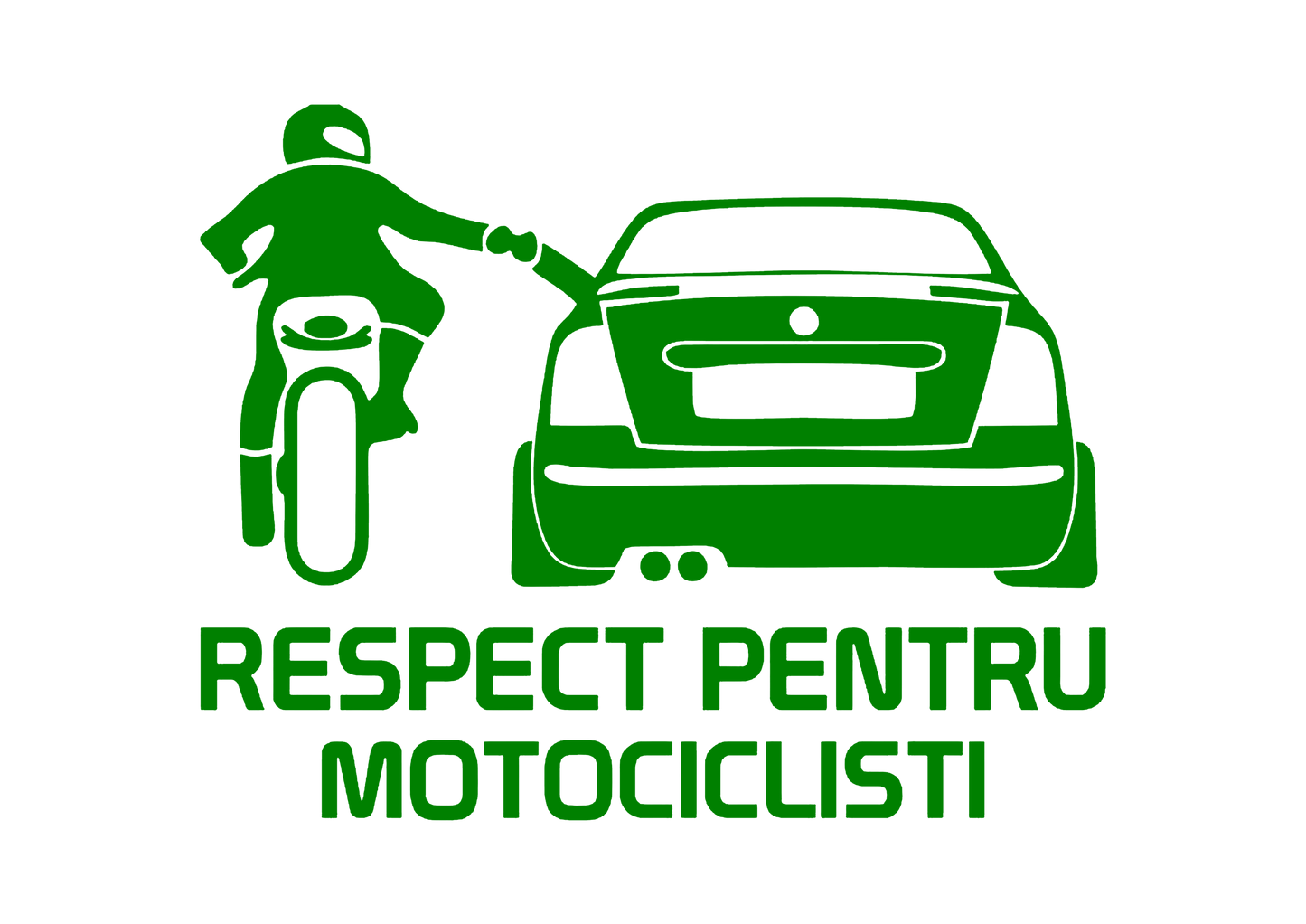 Sticker - RESPECT PENTRU MOTOCICLISTI