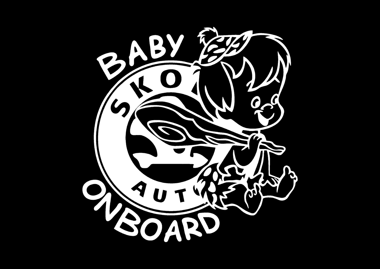 Sticker - SKODA BABY ON BOARD 2