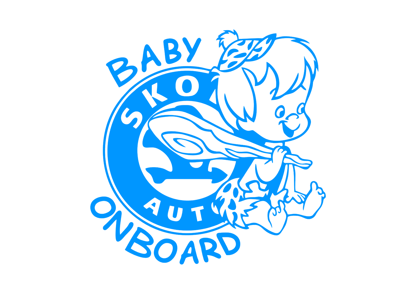Sticker - SKODA BABY ON BOARD 2