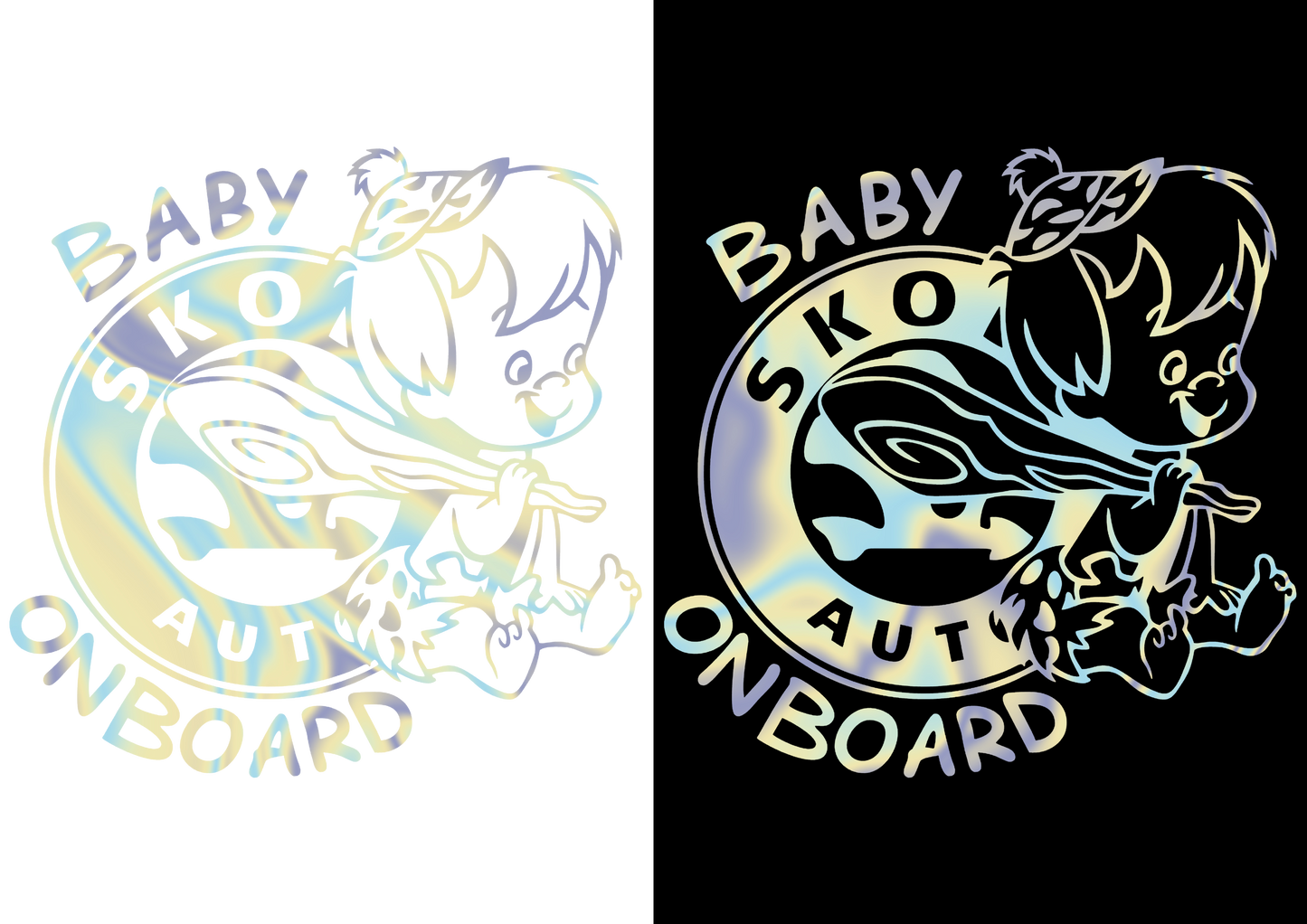 Sticker - SKODA BABY ON BOARD 2