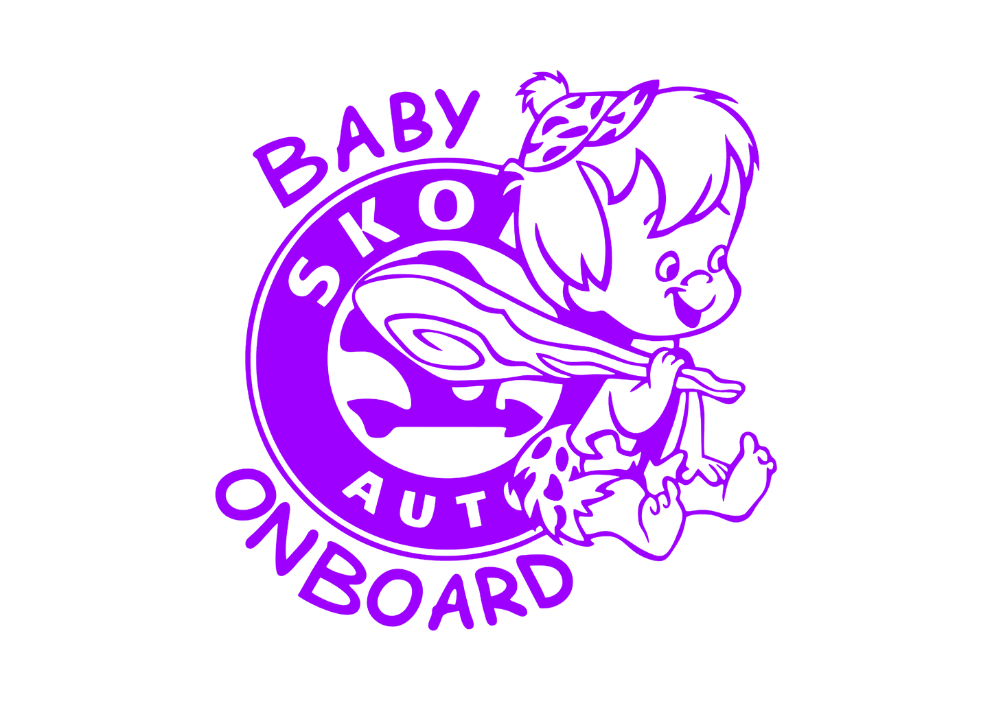 Sticker - SKODA BABY ON BOARD 2