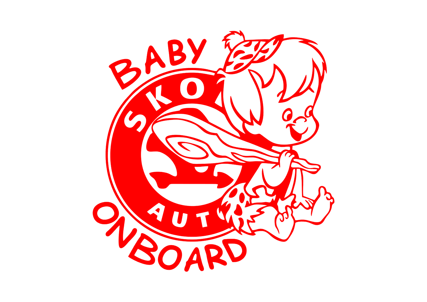Sticker - SKODA BABY ON BOARD 2