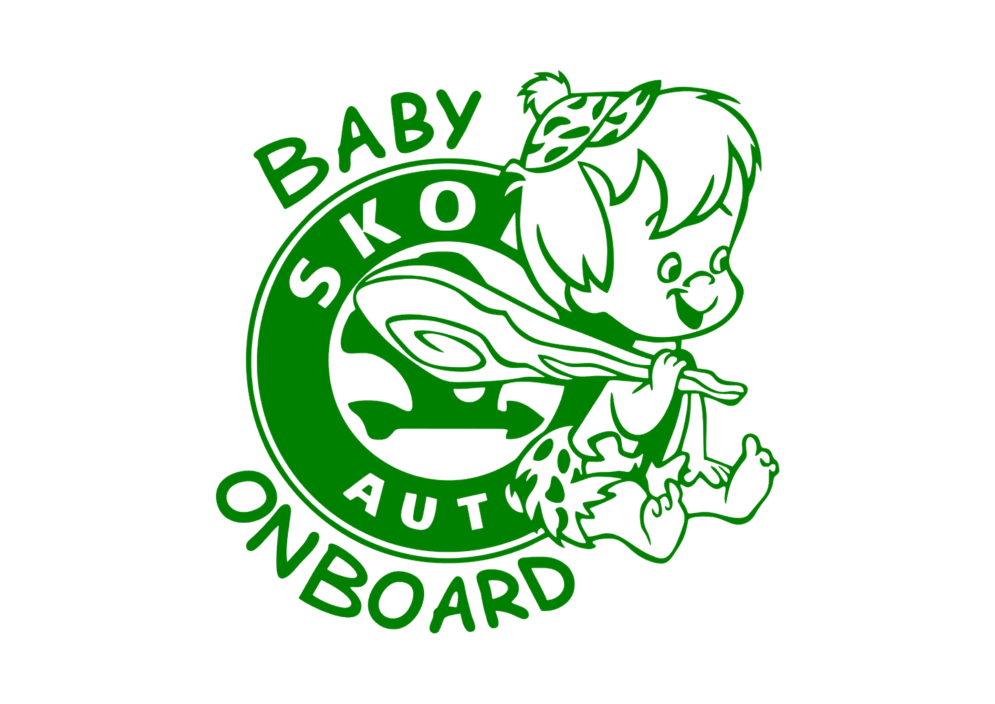 Sticker - SKODA BABY ON BOARD 2