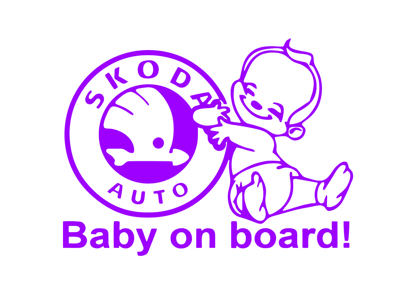 Sticker - SKODA BABY ON BOARD