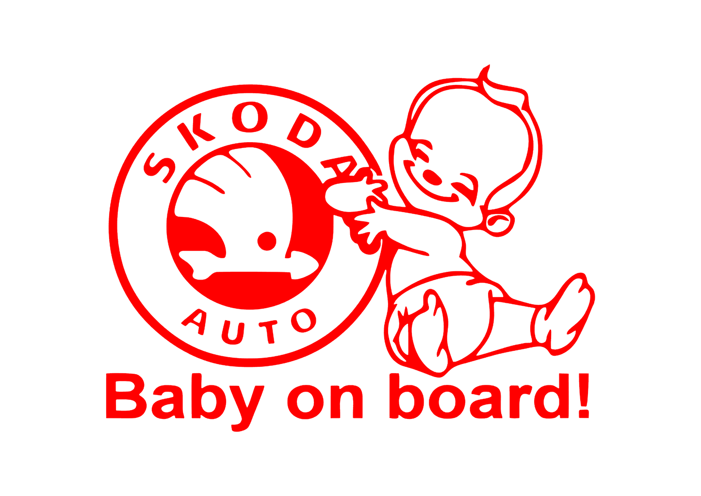 Sticker - SKODA BABY ON BOARD