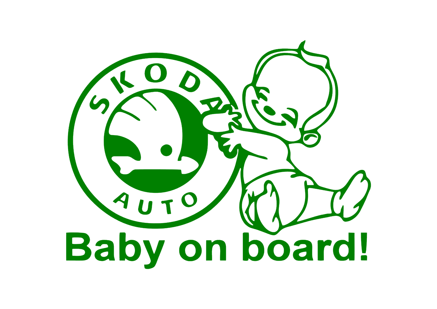 Sticker - SKODA BABY ON BOARD
