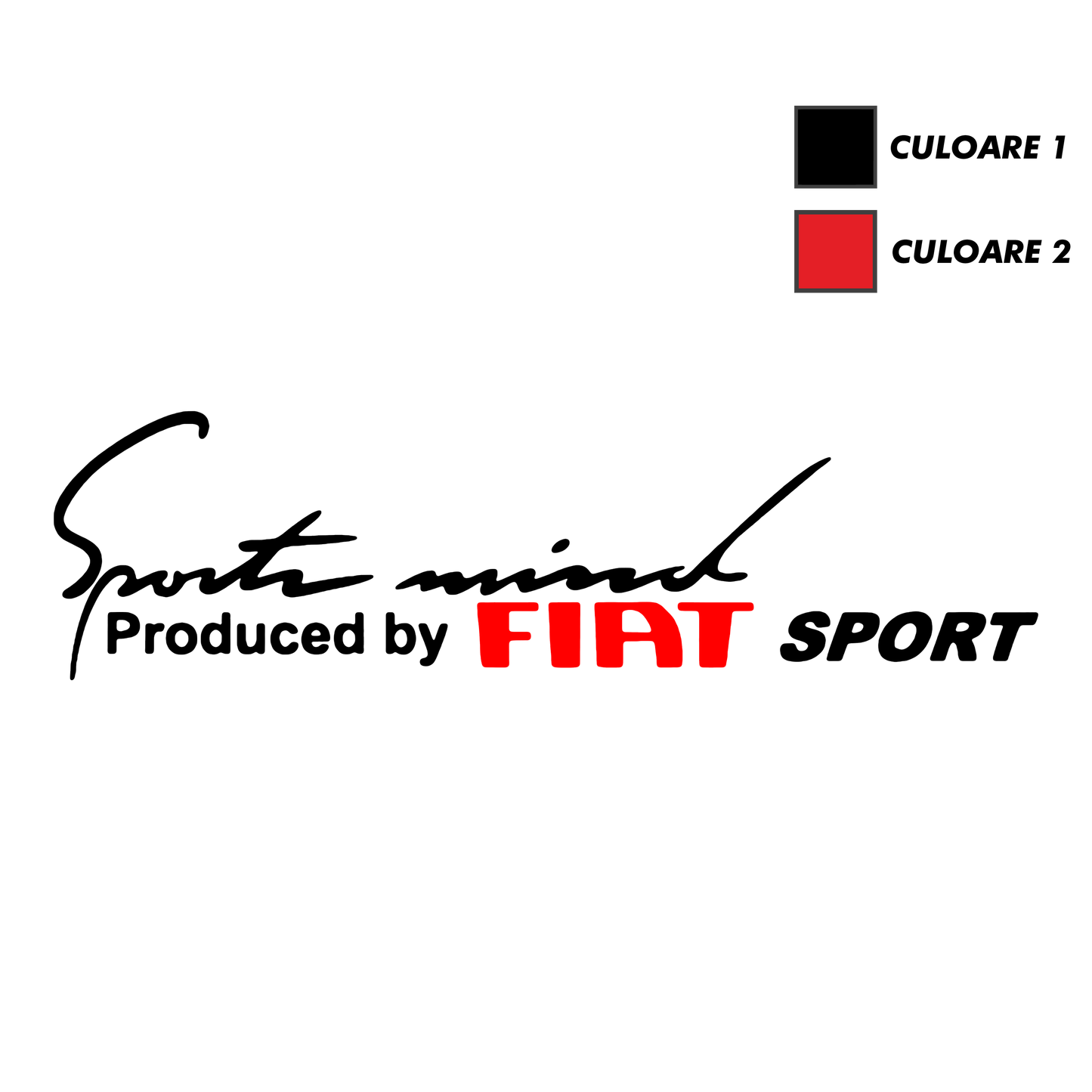 Sticker - SPORTS MIND FIAT SPORT