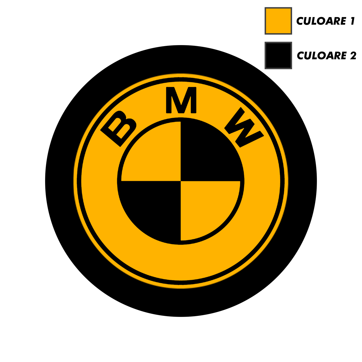 Set x5 Stickere Capace Jante - BMW