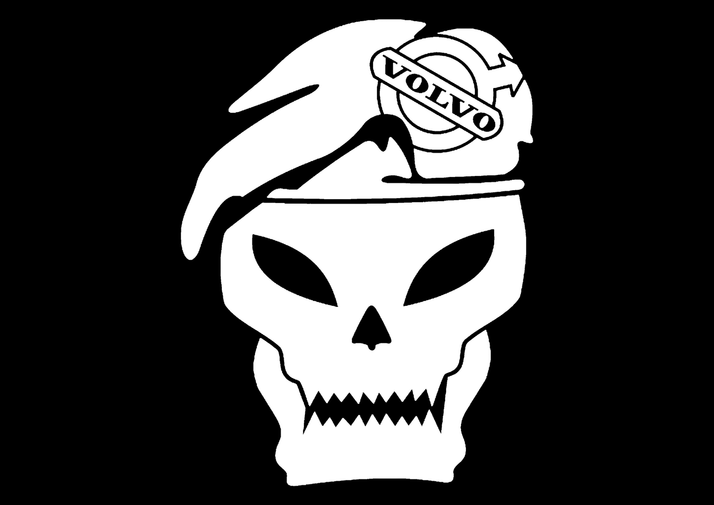 Sticker - VOLVO SKULL 3