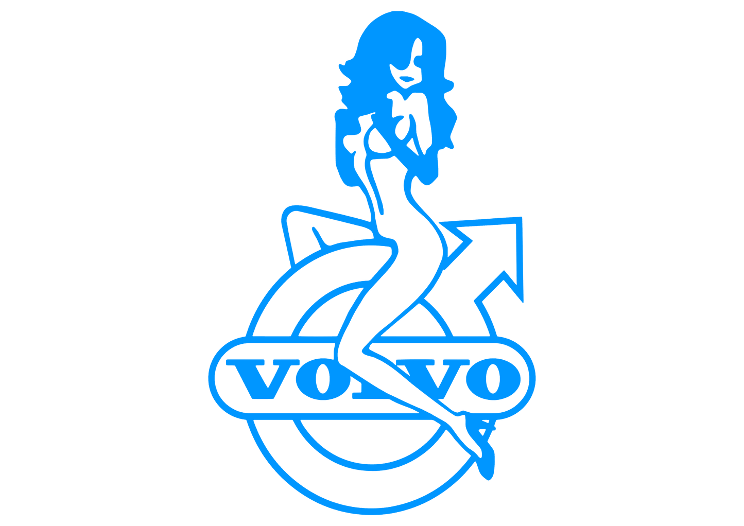 Sticker - VOLVO GIRL 4