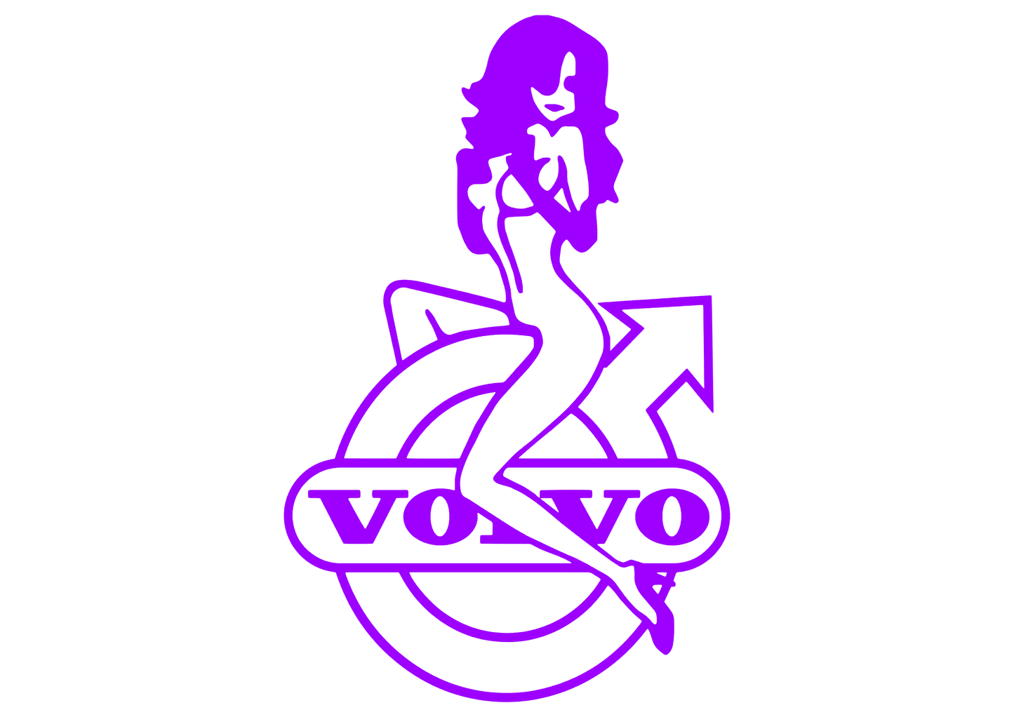 Sticker - VOLVO GIRL 4