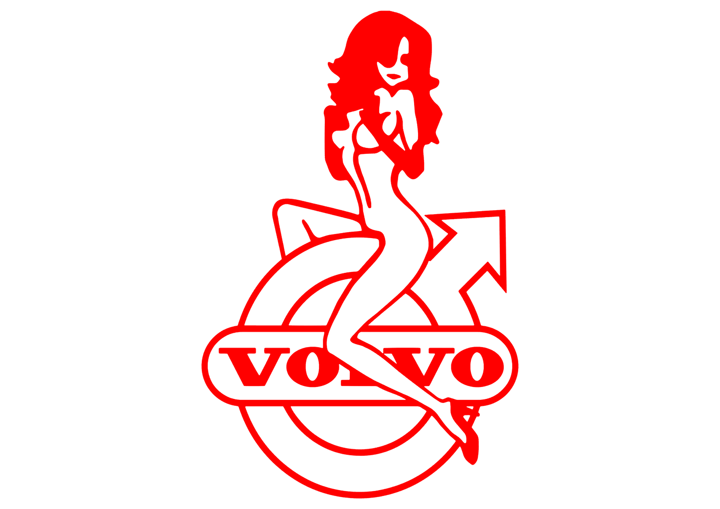 Sticker - VOLVO GIRL 4