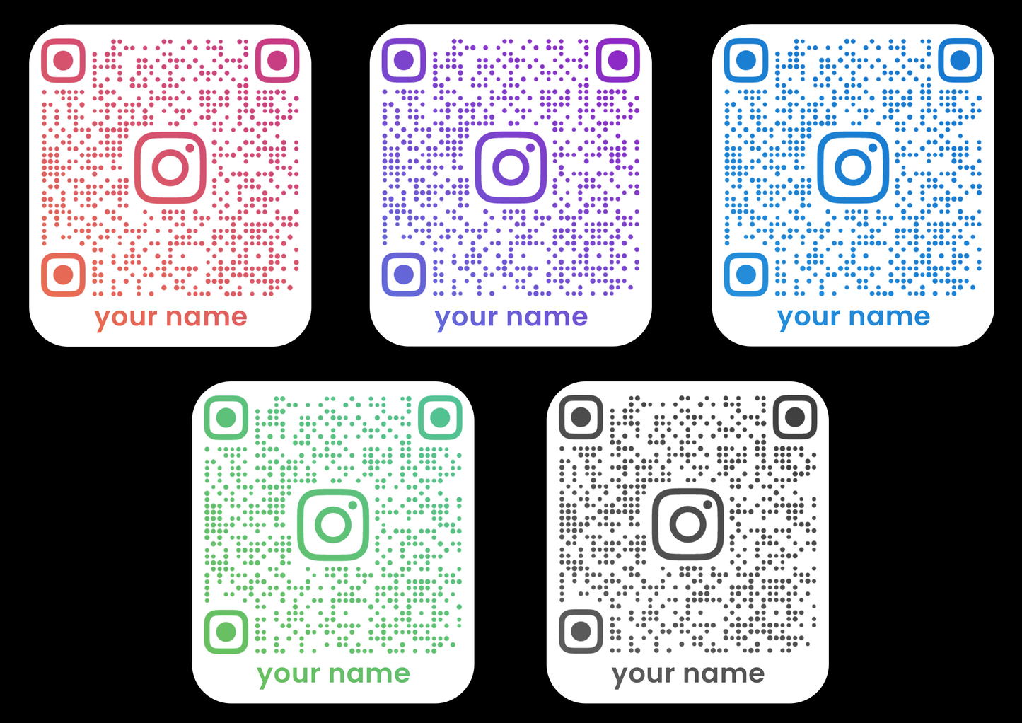 Sticker - INSTAGRAM QR CODE CARD