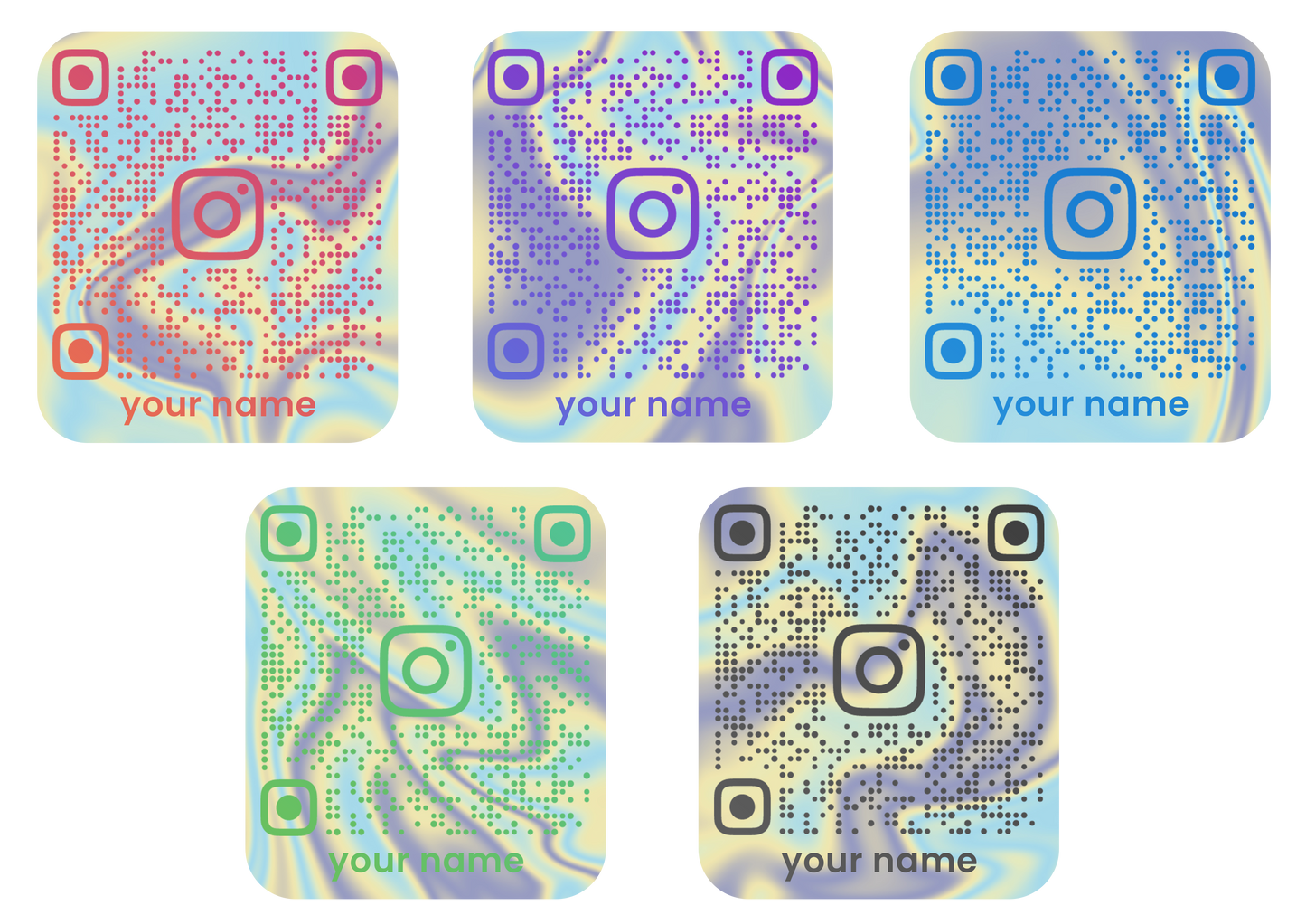 Sticker - INSTAGRAM QR CODE CARD
