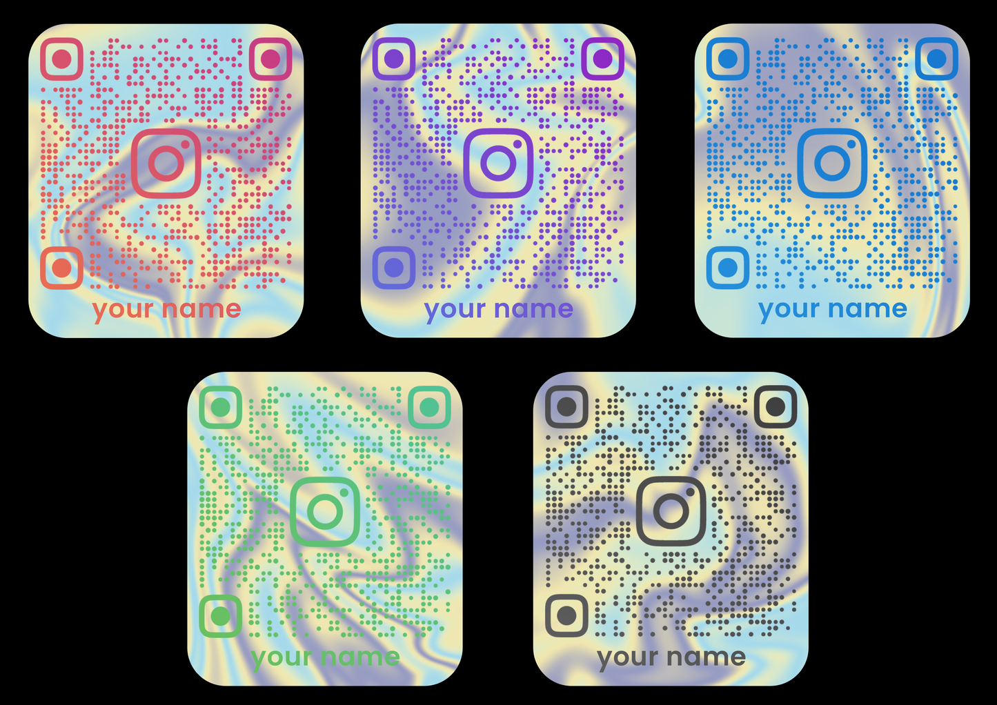 Sticker - INSTAGRAM QR CODE CARD