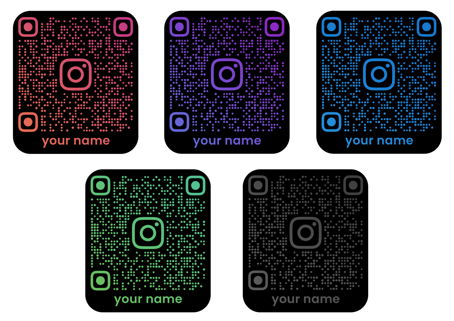 Sticker - INSTAGRAM QR CODE CARD