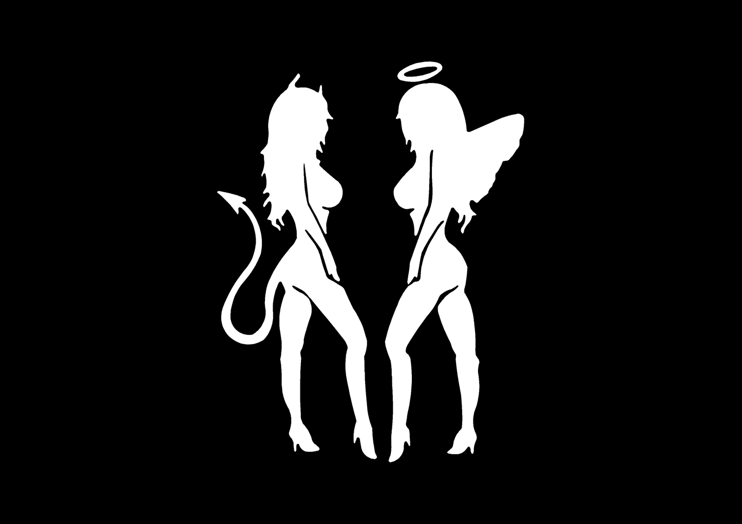 Sticker - ANGEL & DEMON GIRL